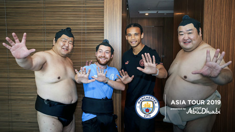 SUMO TIME: Leroy decided to prank our kitman out in Japan!
