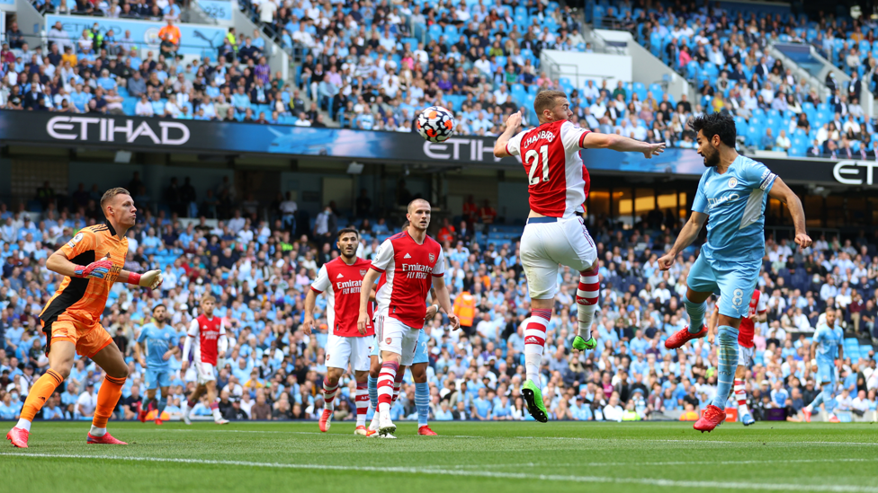 GUNDO V GUNNERS : Ilkay Gundogan opens the scoring v Arsenal!