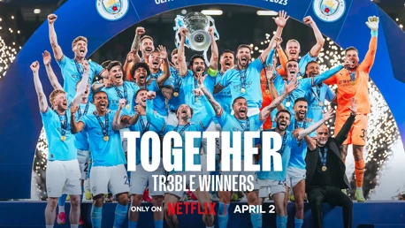 Nova série documental do Manchester City  ‘TOGETHER: TREBLE WINNERS’ será lançada na Netflix