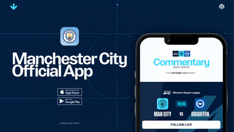 How to follow City v Brighton on our official app