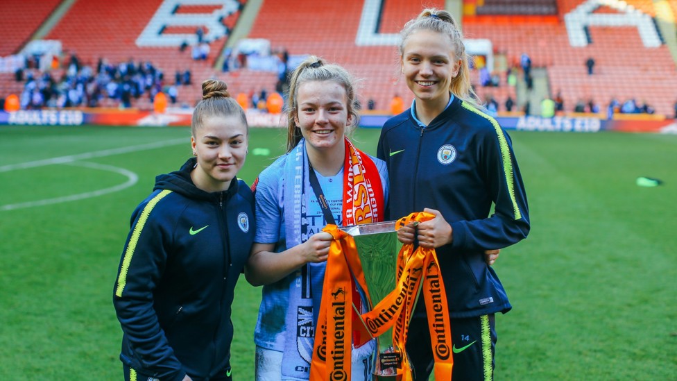 SILVERWARE : A first senior trophy for City with a Conti Cup final win over Arsenal in 2019