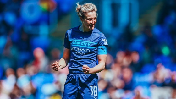 Ellen White celebrates after scoring our third of the afternoon.