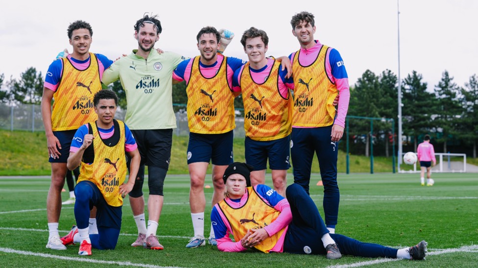 SQUAD GOALS: Thursday's victors celebrate.