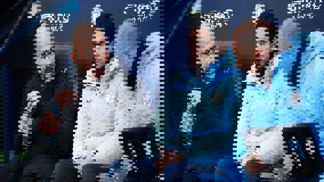 PEP TALK: The boss and his staff watch on from the dugout 