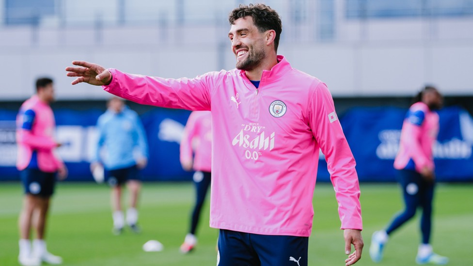 HANDS UP: Mateo Kovacic has a laugh