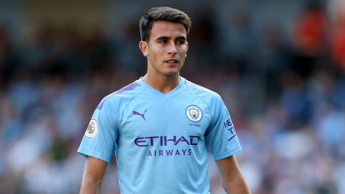 EAGLE-EYED ERIC: The youngster spotted a crucial tactical note in the pre-match warm-up