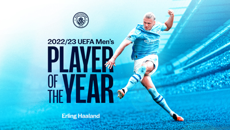 Haaland gana el premio a Mejor Jugador Masculino del Año por la UEFA