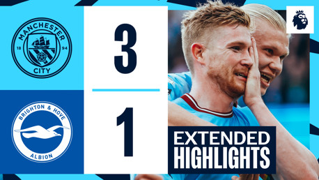 City 3-1 Brighton: Extended highlights