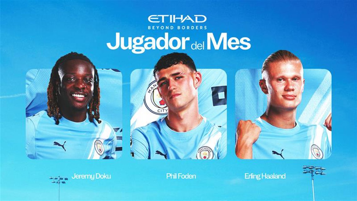 Etihad Player of the Month: nominados de septiembre