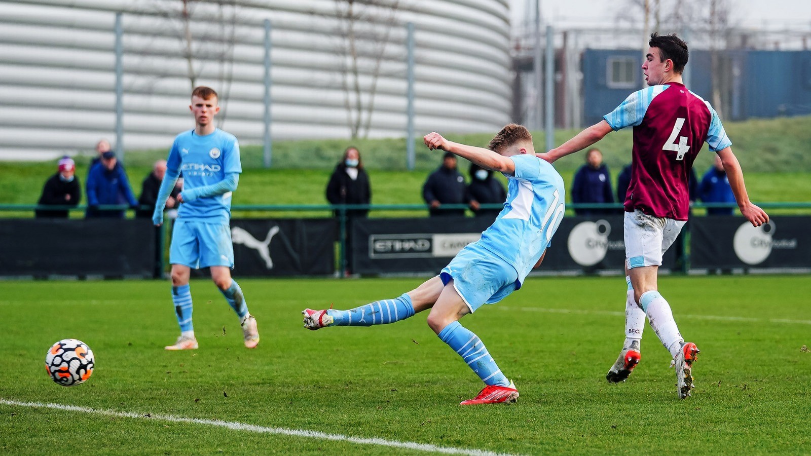 STRIKE ONE: Kian Breckin puts City ahead