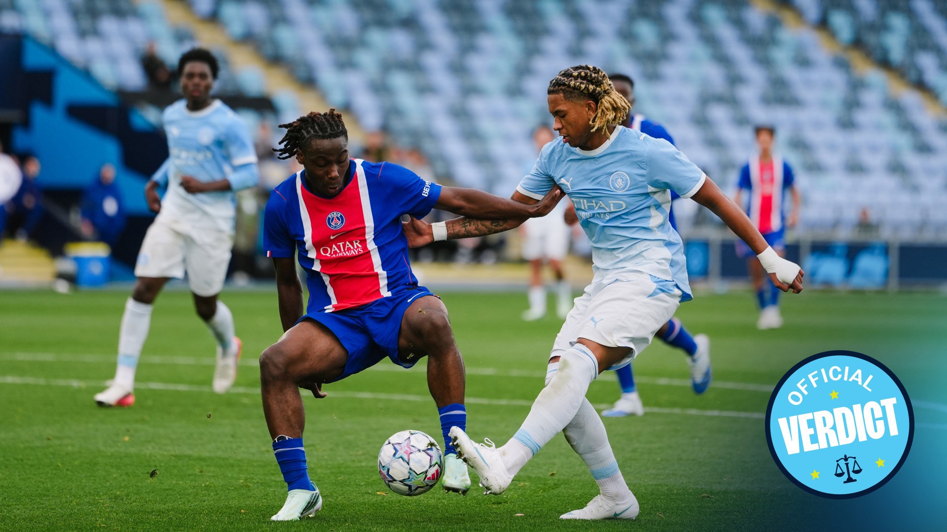 City fall to UEFA Youth League defeat against PSG