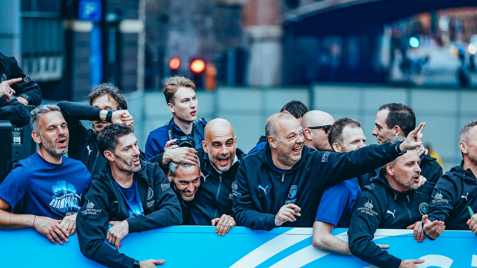 BOSS: Pep dan staf pelatihnya mendapat tepuk tangan yang pantas