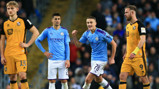 MOMENT TO SAVOUR: Taylor Harwood-Bellis celebrates after his first senior goal for City was confirmed by a VAR check