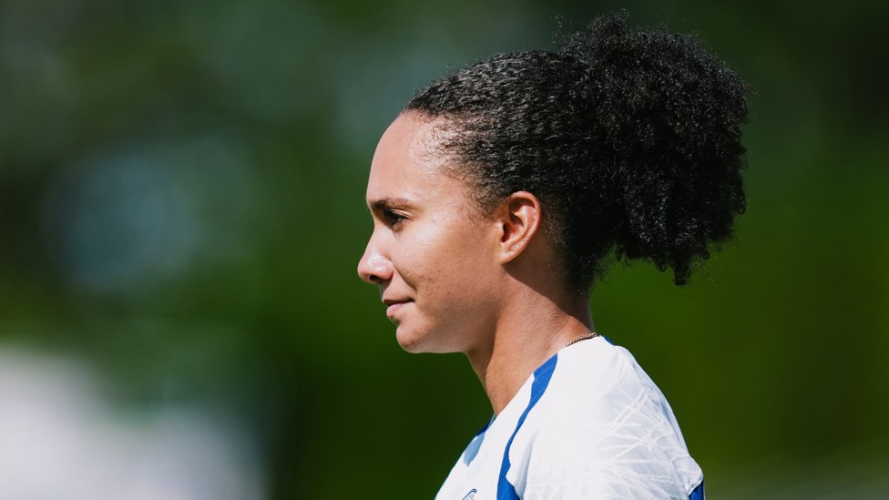 BACK TO IT: Jade Rose in today's training session