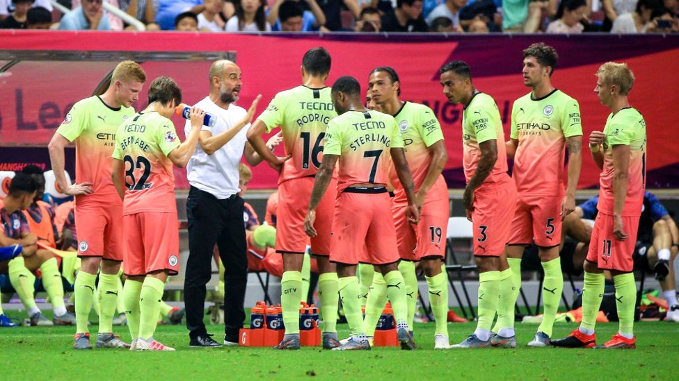 PEP TALK : The manager gives his say