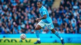 AKANJI: Plays the ball forward.