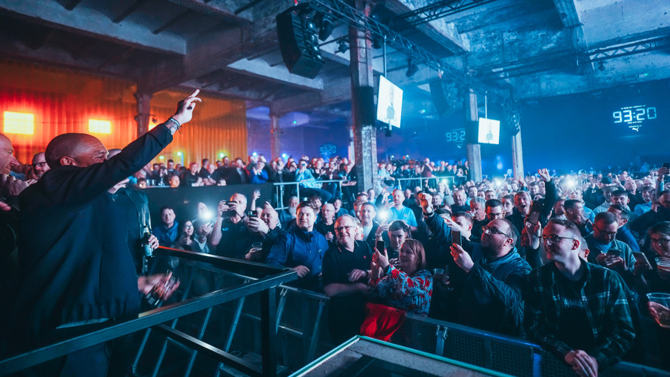 PARTY TIME : City fans get a glimpse of their idols
