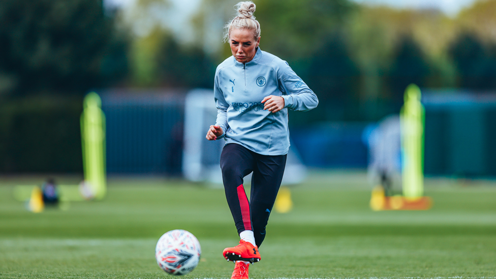 TACTIC-AL : Alex Greenwood says the squad, who love this stage of the season, thrive under pressure