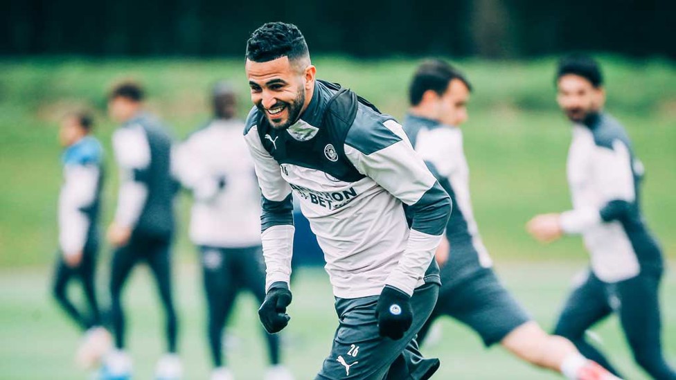 MAH-RVELLOUS  : Riyad enjoying himself at the CFA.