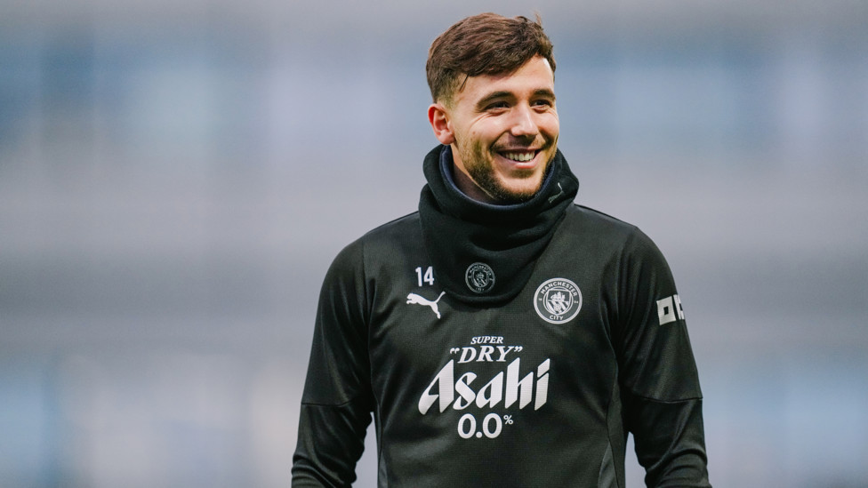 ALL SMILES  : Nico in fine spirits! 