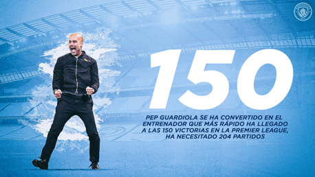 150 victorias de Premier League para Pep Guardiola
