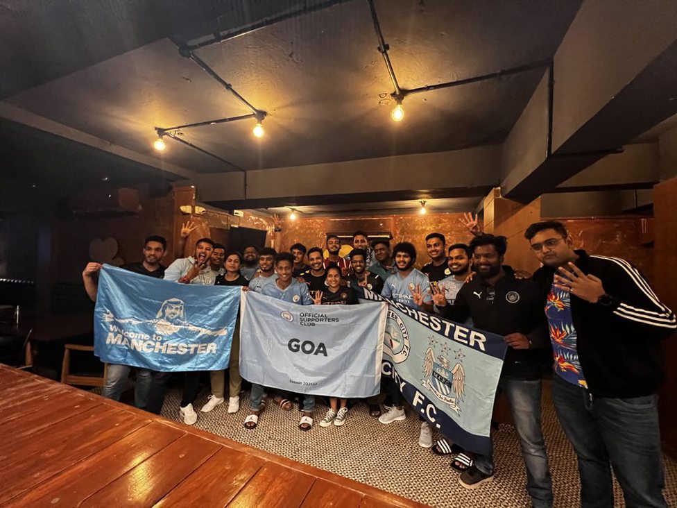 G FORCE: Goa branch members sport their backing for City