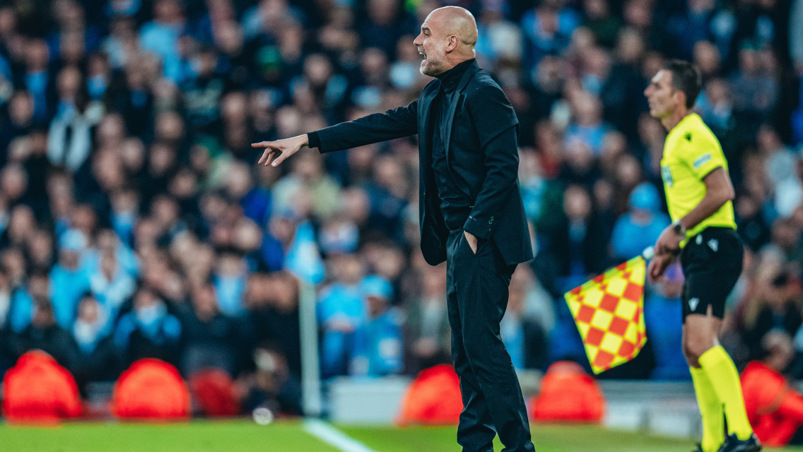 THE BOSS: On the touchline.