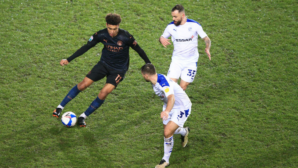 FOCUS TIME: Morgan Rogers drives forward for City