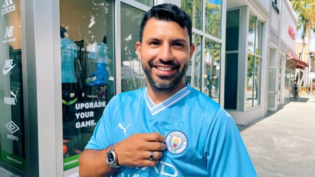 Lucky Miami OSC members celebrate trophy lift and new PUMA home kit with Sergio Aguero