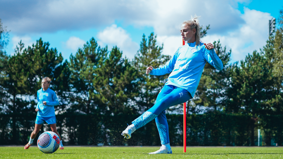 AWARD WINNER ALEX : PFA Team of the Year last night, working hard in training today!