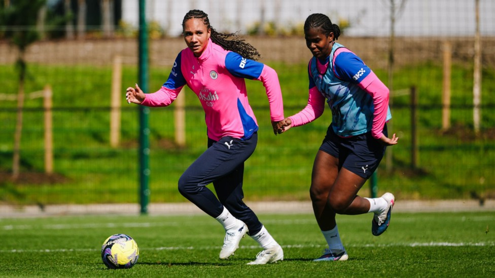 ACTION STATIONS: For Khadija 'Bunny' Shaw and Jade Rose.