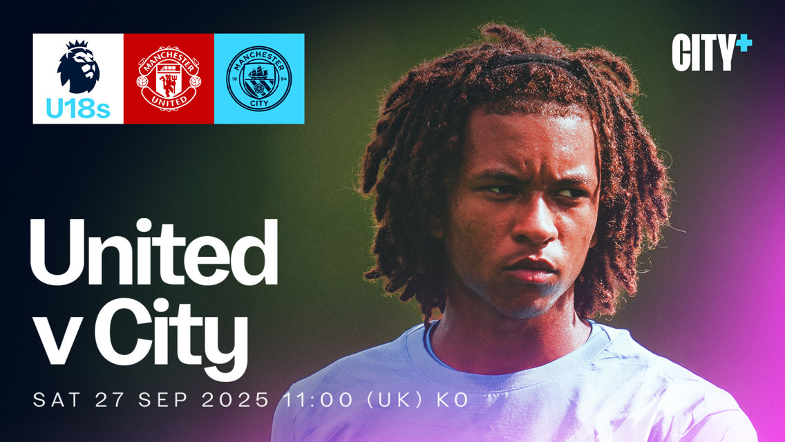 Watch our Under-18 Premier League North Manchester derby live on CITY+