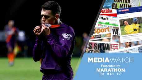 OXFORD BLUE: Phil Foden celebrates after registering his first goal for Manchester City at Oxford in the Carabao Cup
