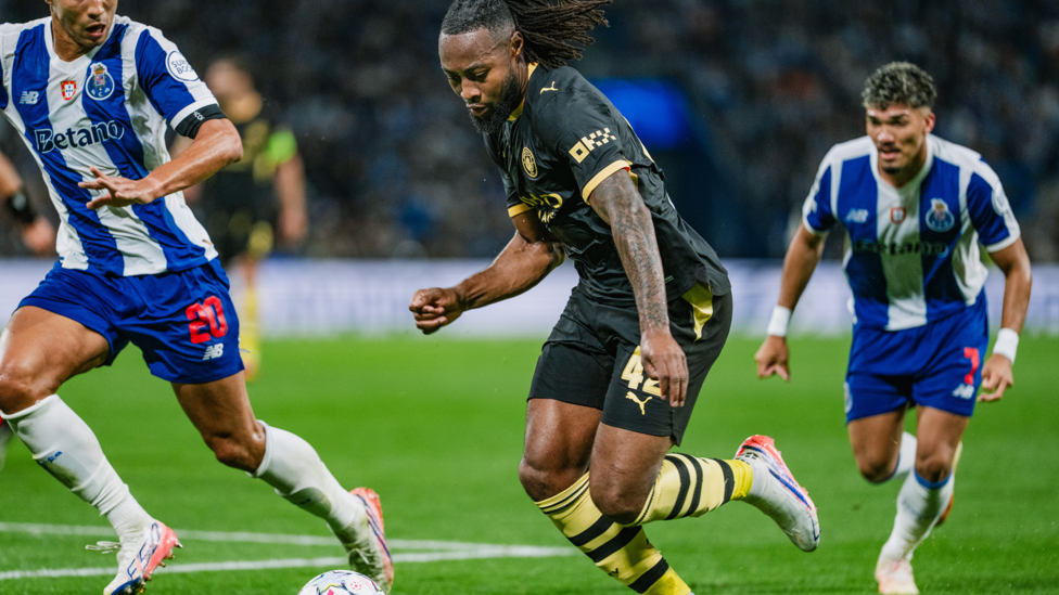SPEEDY SEMENYO : Causing havoc on the left flank.