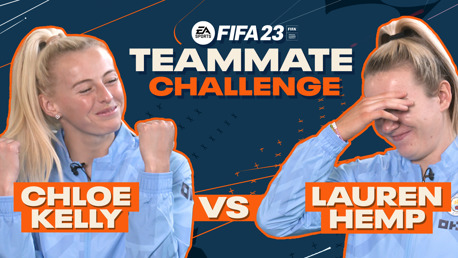Kelly and Hemp take on FIFA 23 team-mate challenge