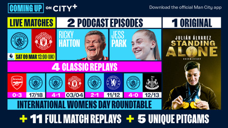 Coming up on CITY+ in March