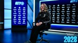 Rebecca Knaak seated for photo in a Manchester City setting, showcasing her contract extension to 2028.