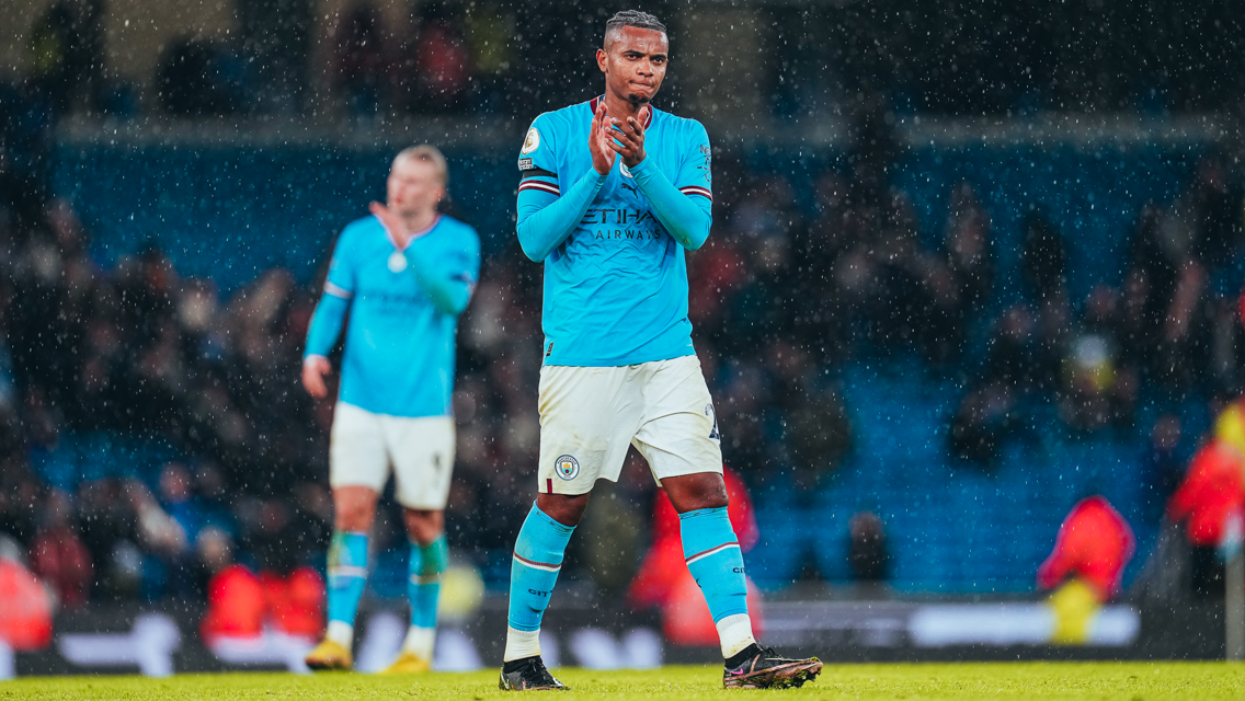 APPLAUD: Akanji thanks the fans for their support.