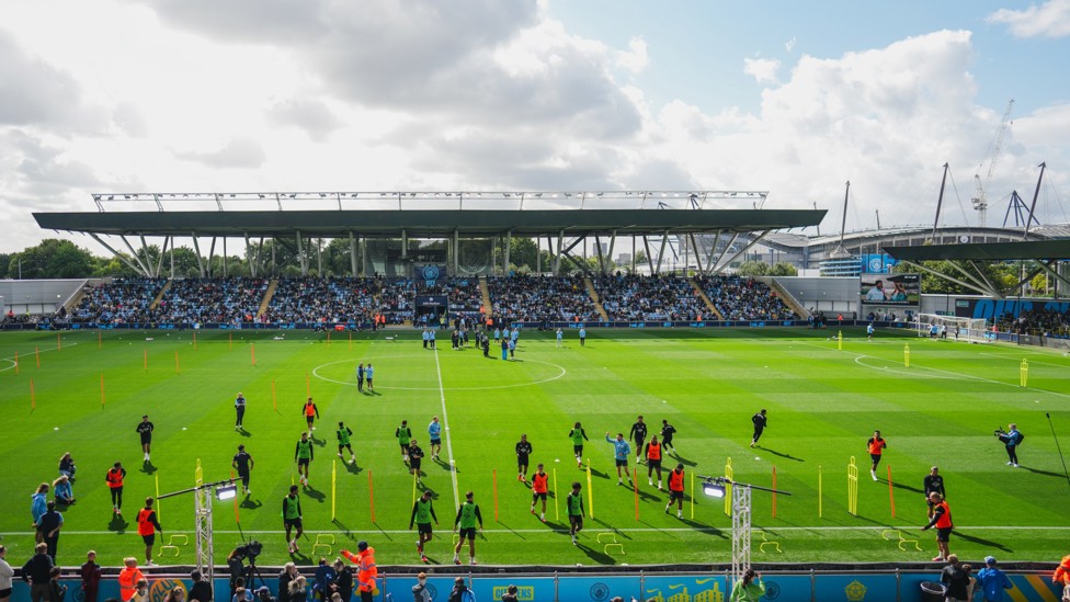 TIME IN THE SUNSHINE  : The curtain falls on a wonderful afternoon at the Joie Stadium. 