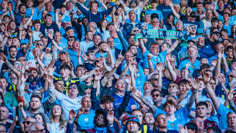 LOUD AND PROUD : Superb away support as always.
