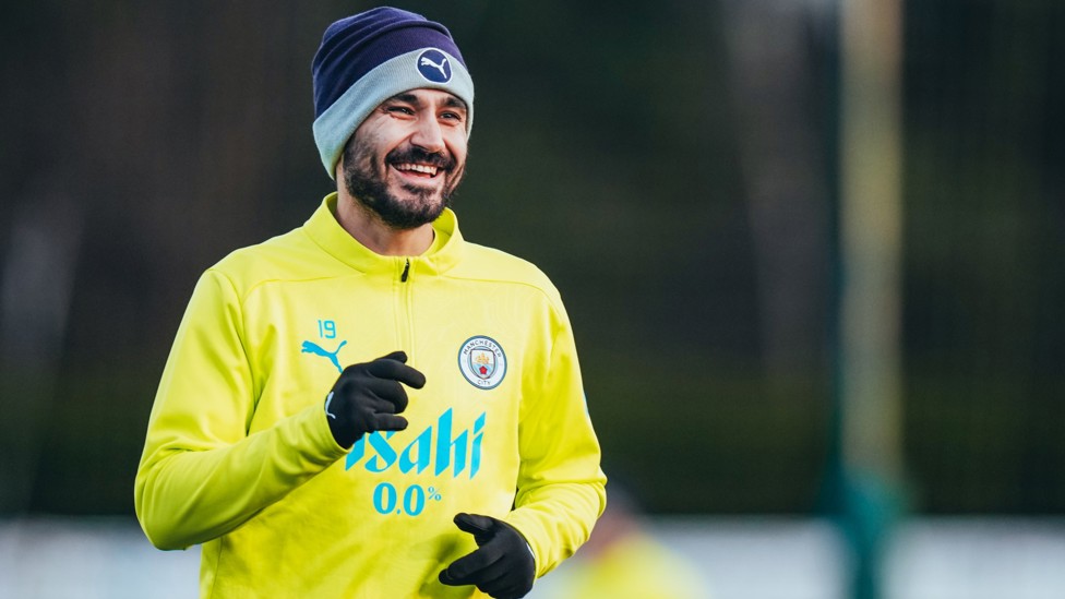 GUNDO UPBEAT : Ilkay Gundogan in good spirits at the CFA as we look to turn things around