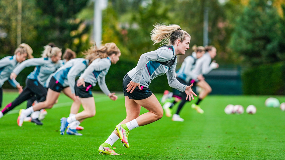 RACE TO THE FINAL : Lauren Hemp's pace on the flanks could prove crucial