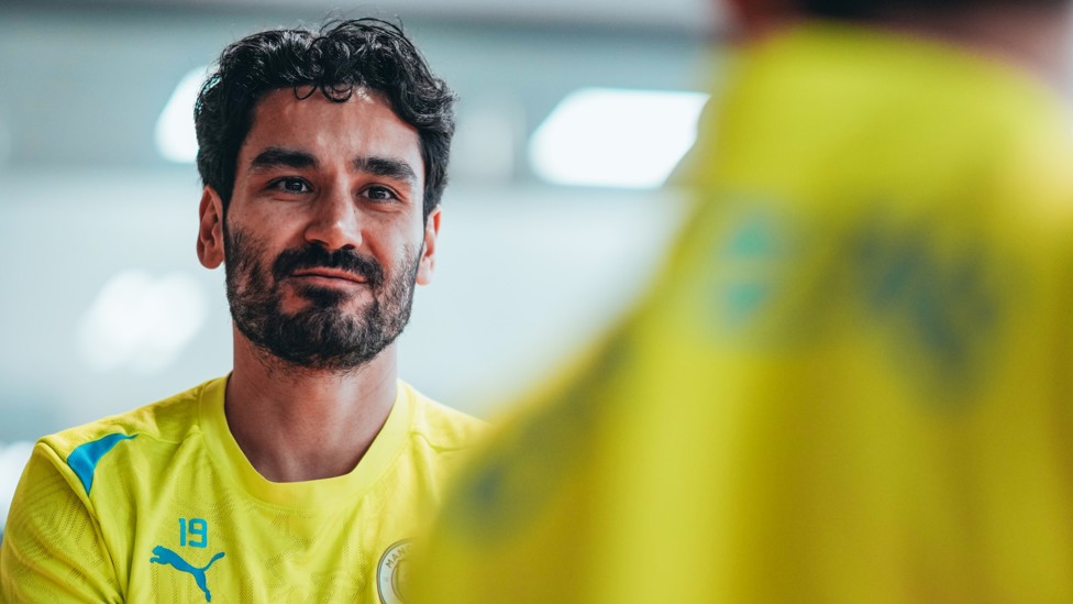 GOOD TO SEE YOU, GUNDO : Ilkay takes part in the recovery session.