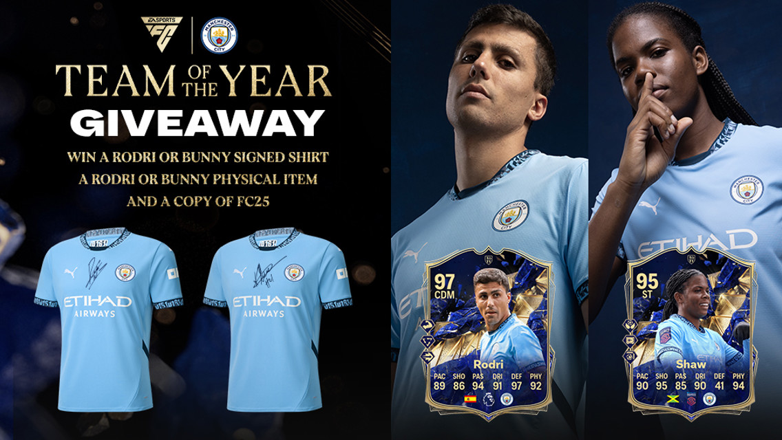 Win exciting bundle as two Cityzens included in EA SPORTS FC25™ Team Of The Year 