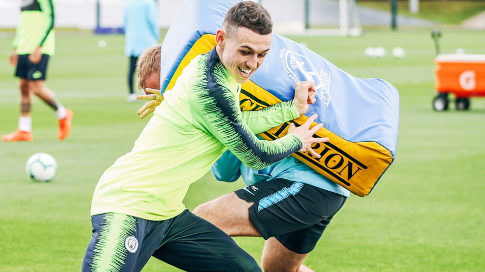  : A youthful Phil Foden in training