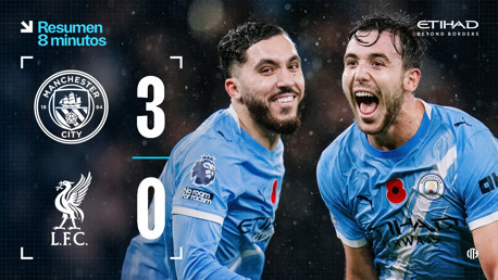 City 3-0 Liverpool: resumen extendido