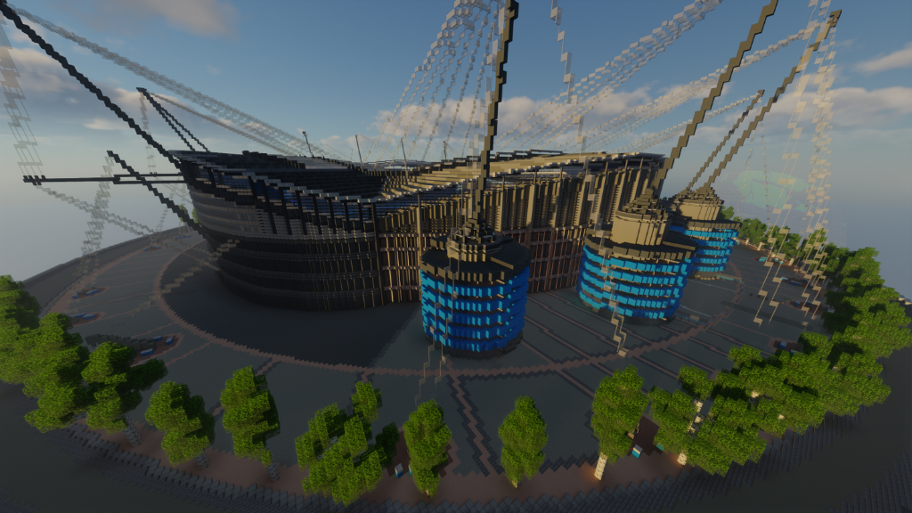Soccer City's virtual Etihad - Minecraft style!