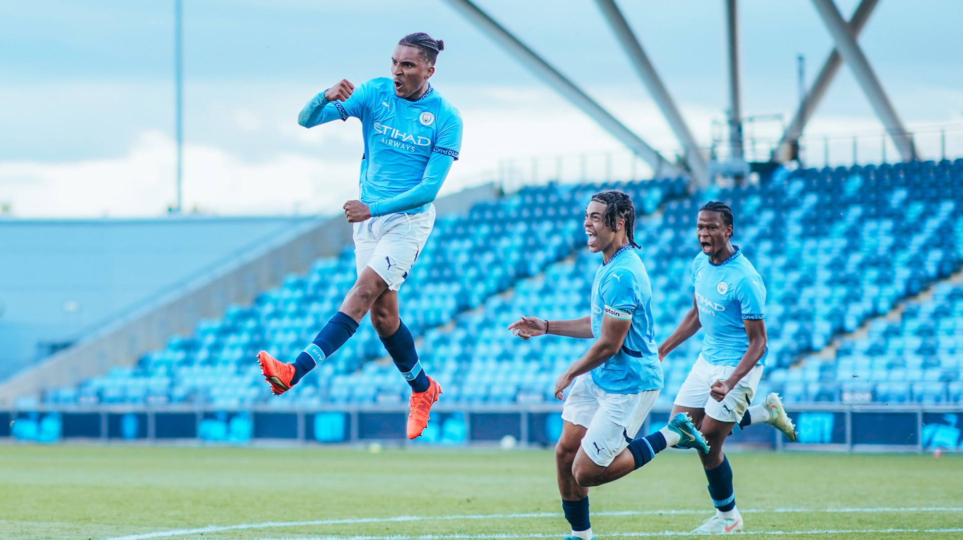 THE EQUALISER : Lakyle Samuel scores City's second.