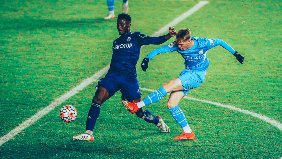 PALMER POUNCES : Cole Palmer curls home a stoppage time winner to earn our EDS a crucial 3-2 win over Leeds, 29 November 2021.