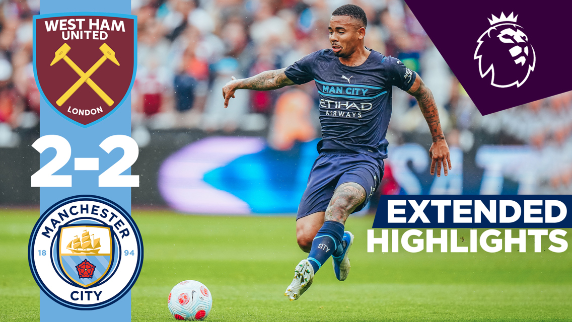 West Ham 2-2 City: Extended highlights